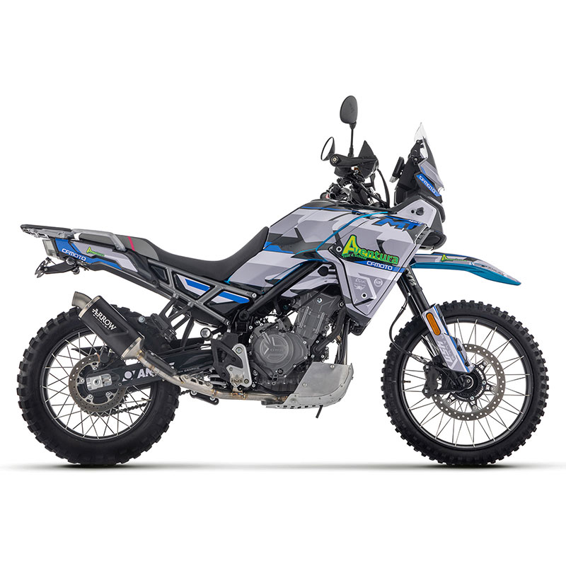 Escape Indy Race Evo aluminio Dark CF Moto 450MT 2024