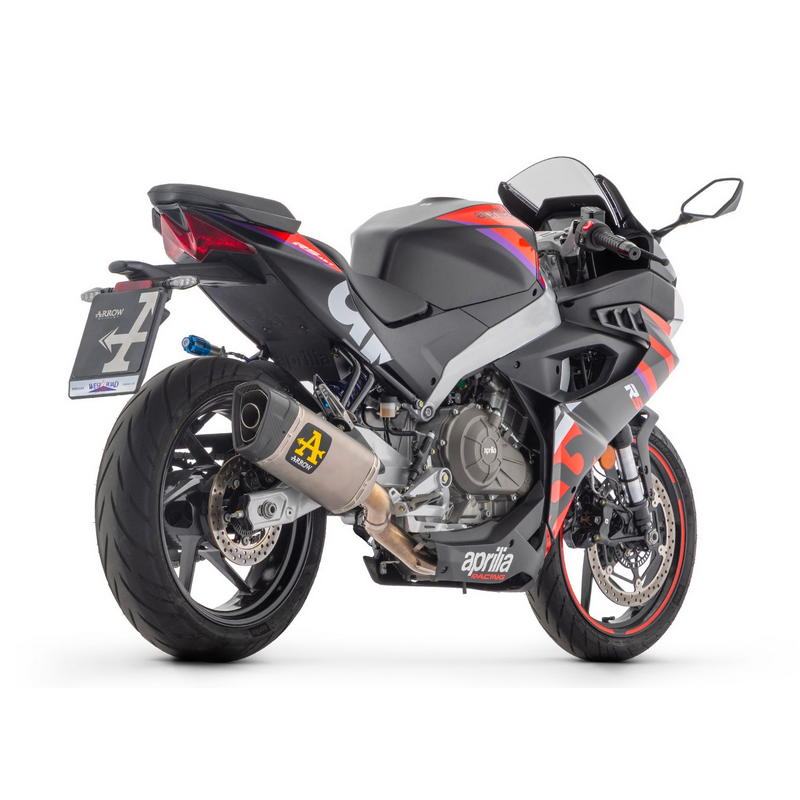 Sistema completo racing Aprilia RS 457 / Tuono 457 2024-2026 con escape Pista titanio
