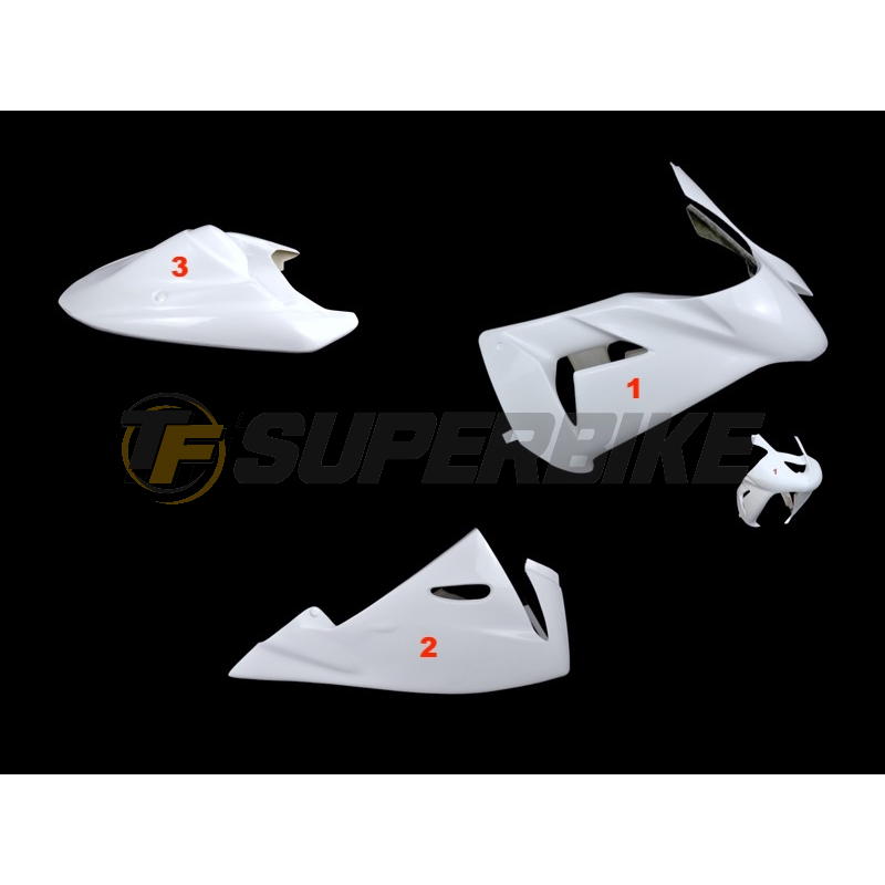 Carenado de fibra Kawasaki ZX-10R 2004-2005 colín asiento original