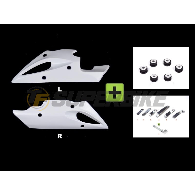 Quilla fibra de vidrio Yamaha FZ8 / Fazer 2010-2016 con kit de montaje