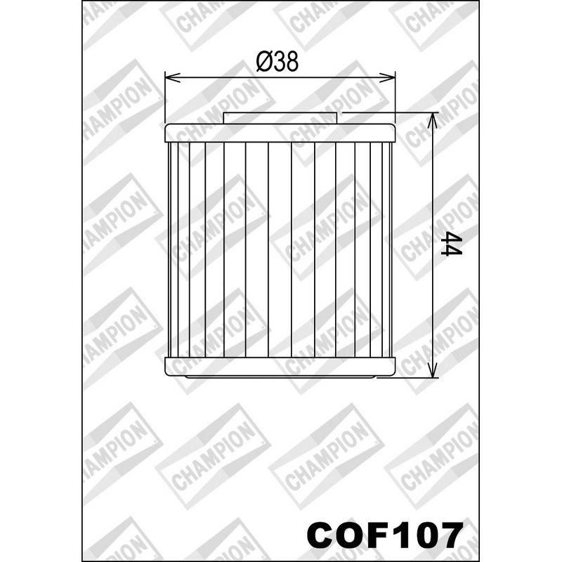 Filtro de aceite COF107 Kawasaki KFX450R / Suzuki RMZ 450