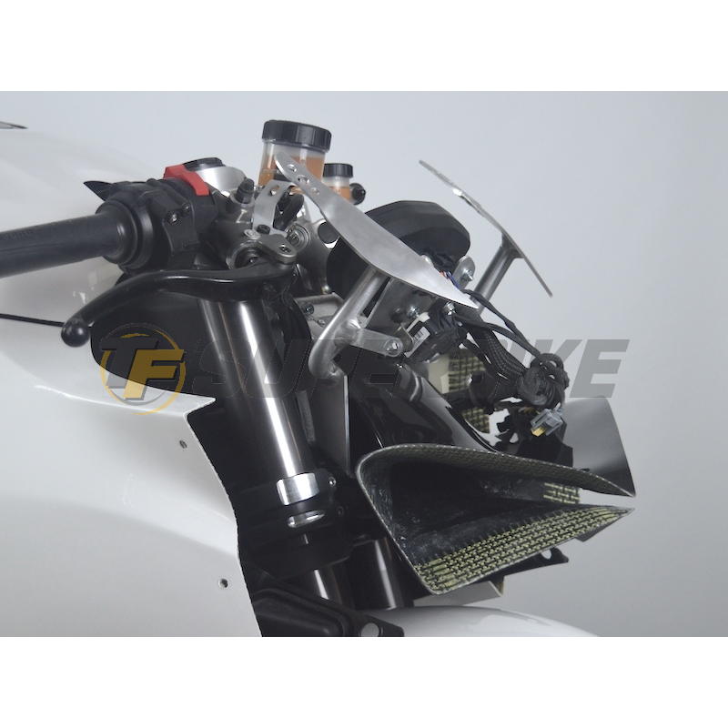 Araña duraluminio Racing plata Ducati Panigale V2 2020-2024 con ram air Motoforza