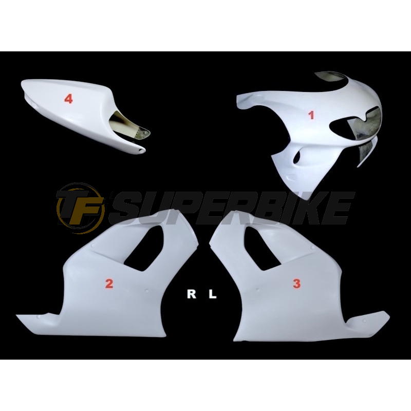 Carenado de fibra Street Aprilia RS 125 RS / SP / Extrema 1995-1998