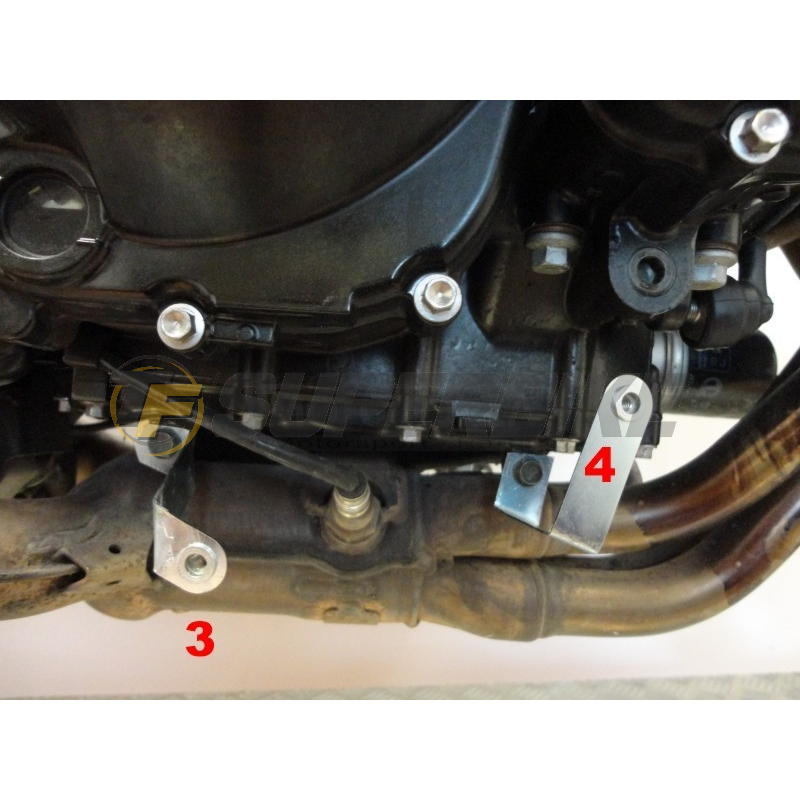 Quilla fibra de vidrio Kawasaki Z1000 2007-2009 con kit de montaje