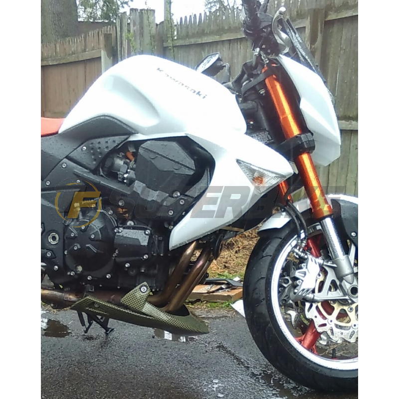Quilla fibra de vidrio Kawasaki Z1000 2007-2009 con kit de montaje