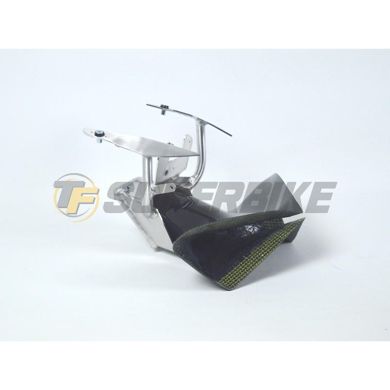 Araña duraluminio Racing plata Ducati Panigale V2 2020-2024 con ram air Motoforza