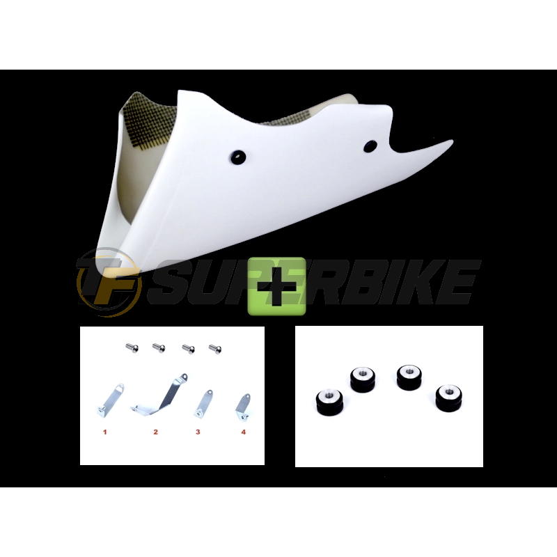 Quilla fibra de vidrio v1 Honda CB600F Hornet 1998-2006 con kit de montaje