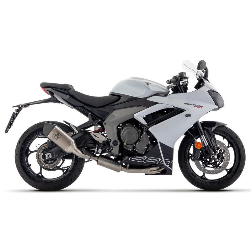 Sistema completo homologado escape Veloce titanio para Triumph Daytona 660 2024-