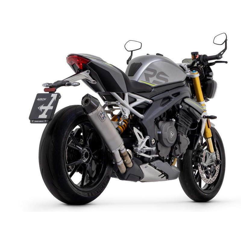 Escape Race-Tech titanio fondo carbono Triumph Speed Triple 1200 RS/RR 2021-2024