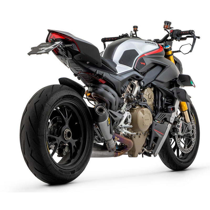 Escapes Works titanio Ducati Panigale V4 / Streetfighter V4 con conectores acero