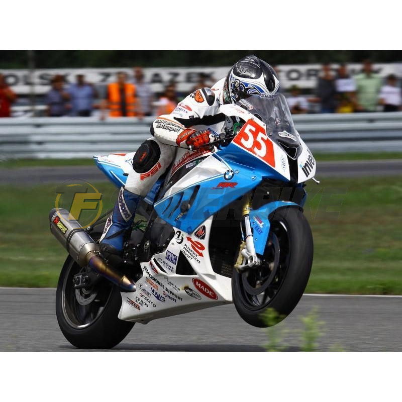 Carenado de fibra BMW S1000RR 2009-2011 SBK 6 piezas colín racing