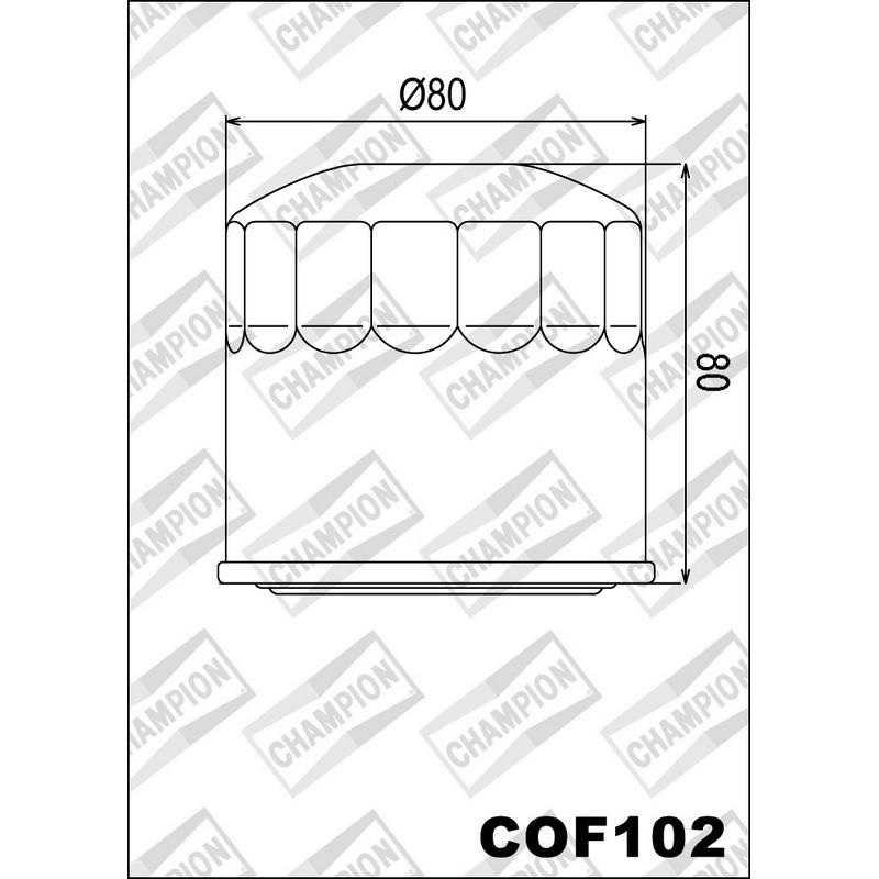 Filtro de aceite COF203 Honda / Kawasaki / Polaris / Yamaha