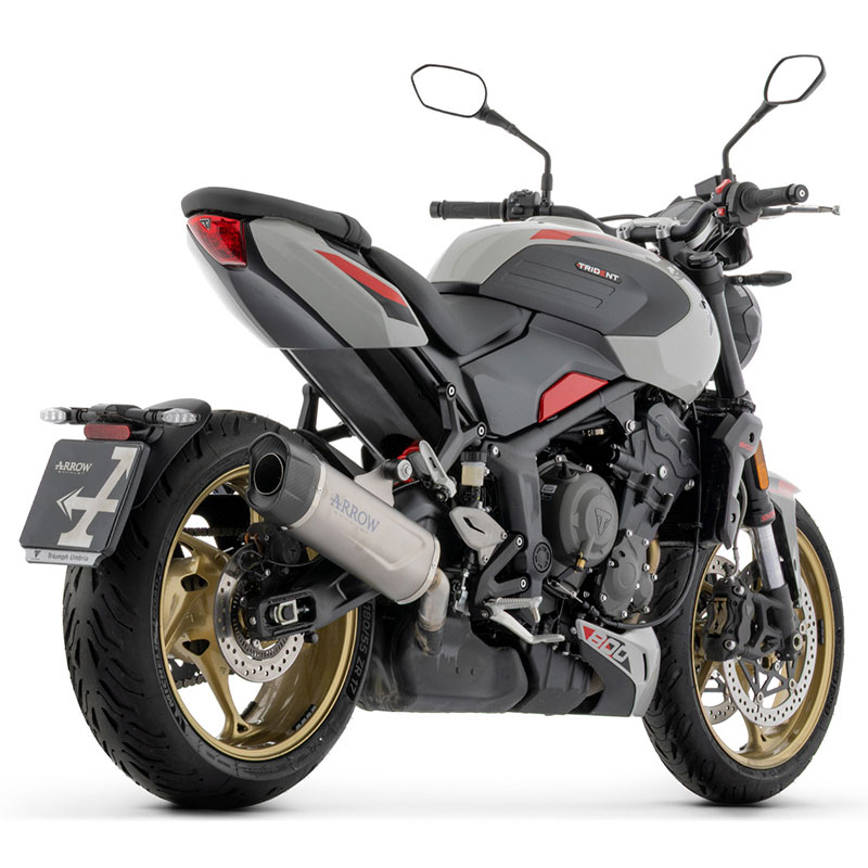 Escape Indy Race Evo titanio Triumph TRIDENT 800 2026+