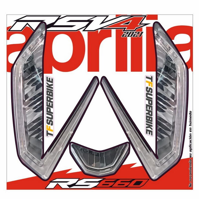Adhesivos réplica faros Aprilia RSV4 2021-2024 / RS660