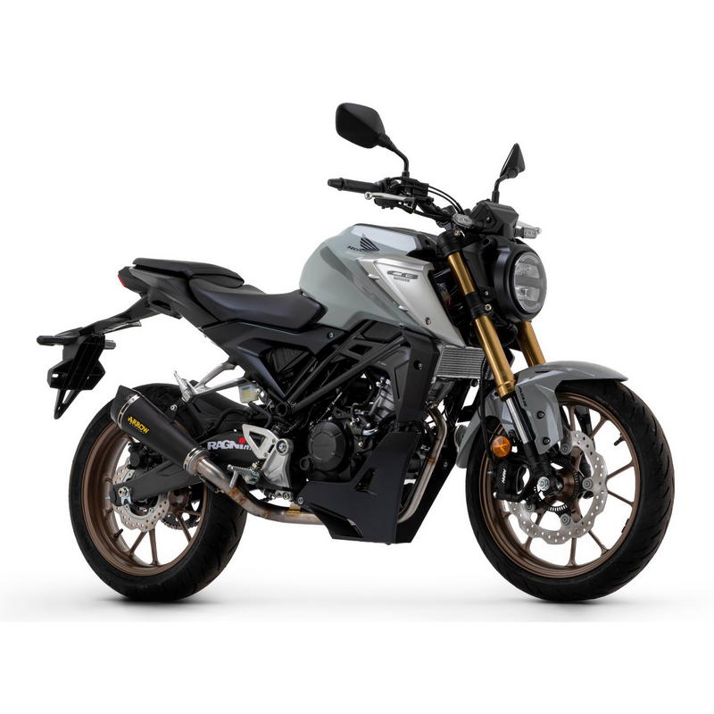 Sistema completo con escape Thunder aluminio Dark Honda CB125R 2021-2024