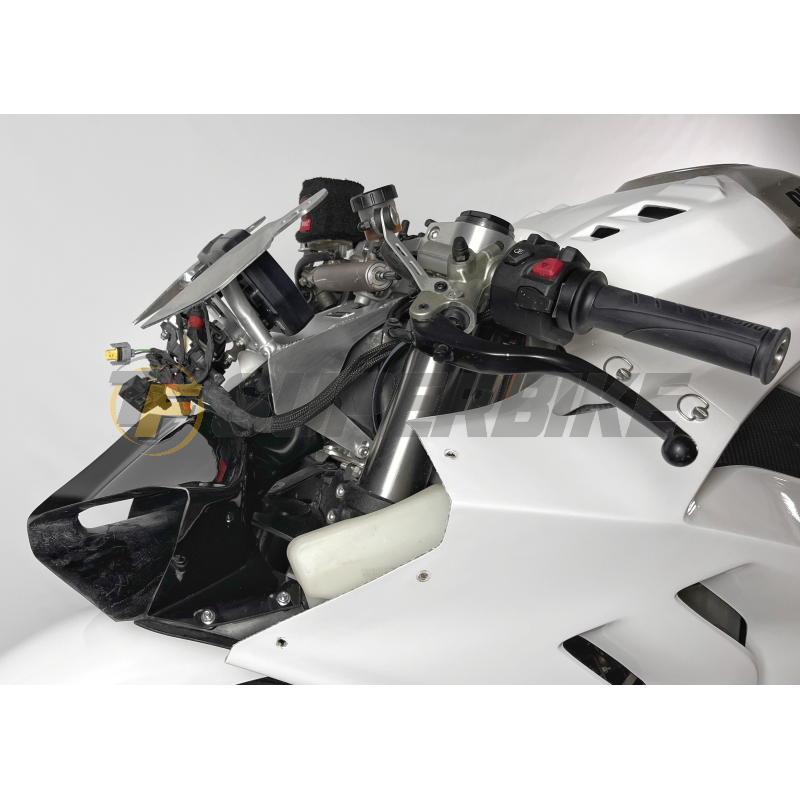 Araña duraluminio Racing plata Ducati Panigale V4 / V4R  2018-2024 con ram air Motoforza