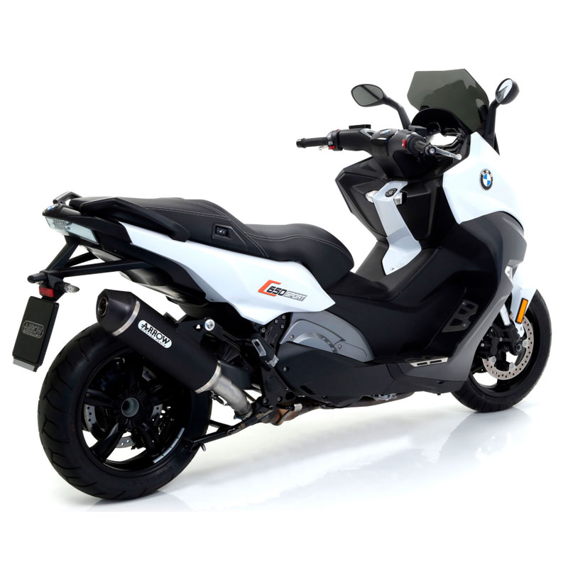 Escape Race-Tech aluminio Dark fondo carbono BMW C 650 Sport 2016-2020