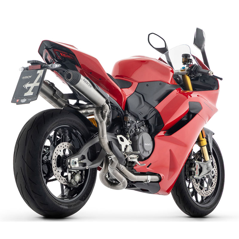 Kit escapes Round Sil titanio con conector acero Ducati Panigale V2 / V2S 2025-2026