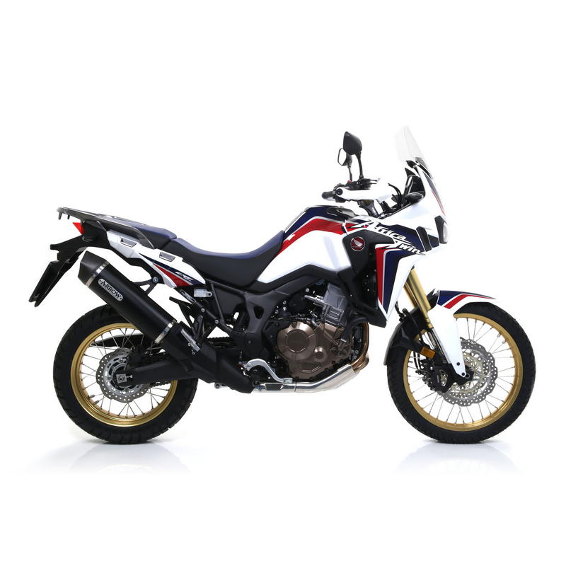 Escape Maxi Race-Tech aluminio Dark fondo carbono Honda Africa Twin 1000 / Adventure Sport 2016-2019