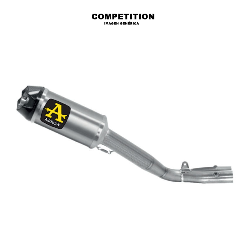 Escape Indy Race titanio + conector titanio 60mm Yamaha R1 2017-2024