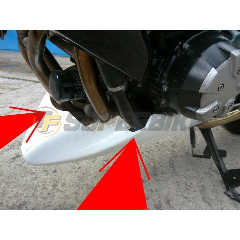 Quilla fibra de vidrio Kawasaki Z1000 2007-2009 con kit de montaje