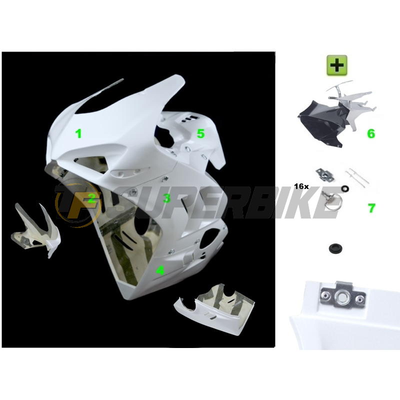 Kit transformación parte frontal Ducati Panigale V4 2018-2022 a Panigale V4R 2023-2024