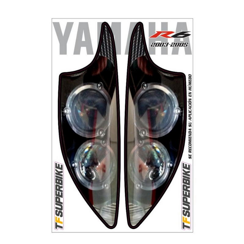 Adhesivos réplica faros Yamaha R6 2003-2005