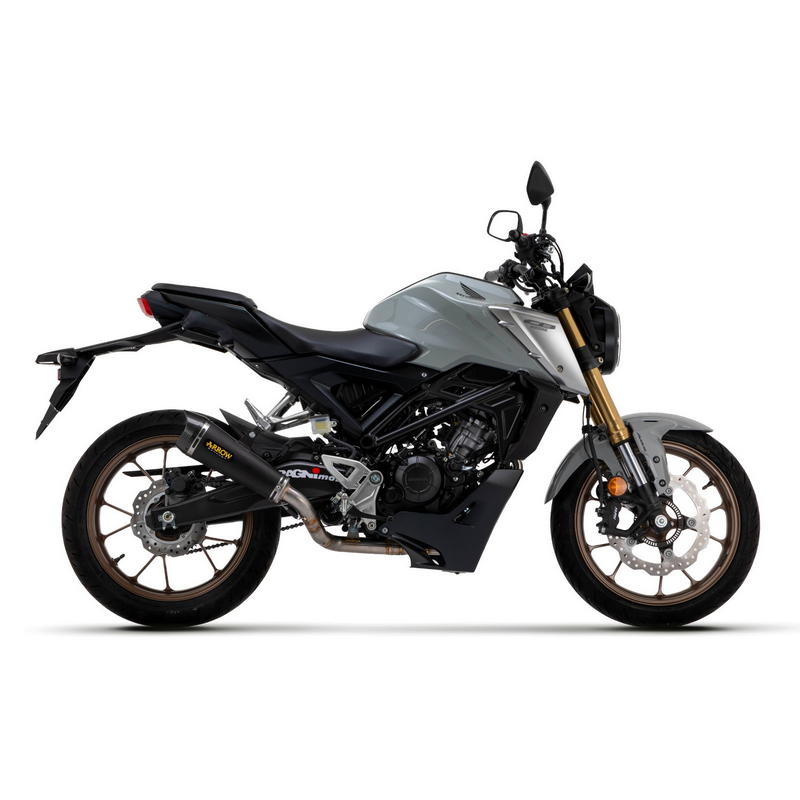 Sistema completo con escape Thunder aluminio Dark Honda CB125R 2021-2024