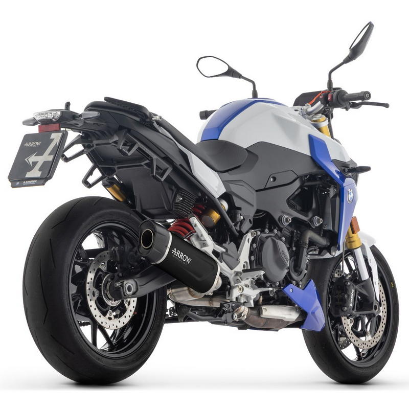 Escape Indy-Race EVO aluminio Dark fondo carbono BMW F900R / F900XR 2025-2026