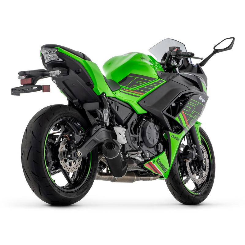 Sistema completo racing Kawasaki Ninja 650 / Z650 2024- con escape Indy Race EVO aluminio Dark