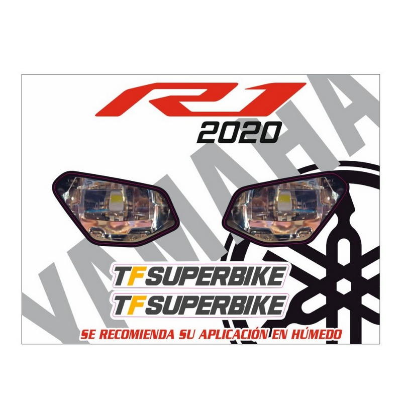 Adhesivos réplica faros Yamaha R1 2020-2024