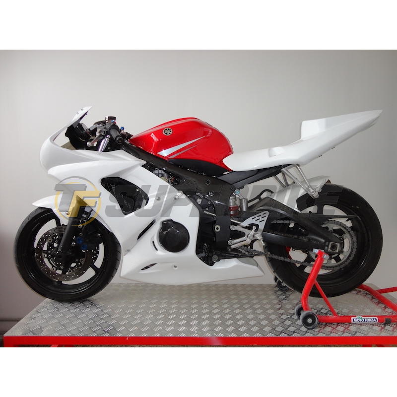 Carenado de fibra Yamaha R6 2003-2005 colín racing