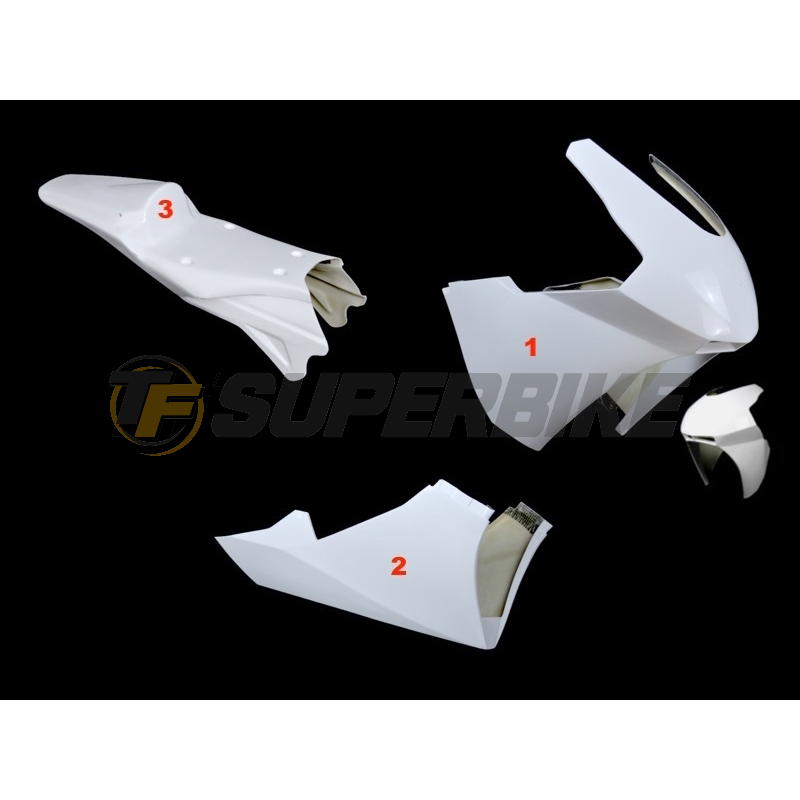 Carenado de fibra Kawasaki ER-6 2006-2012 tipo Supertwin