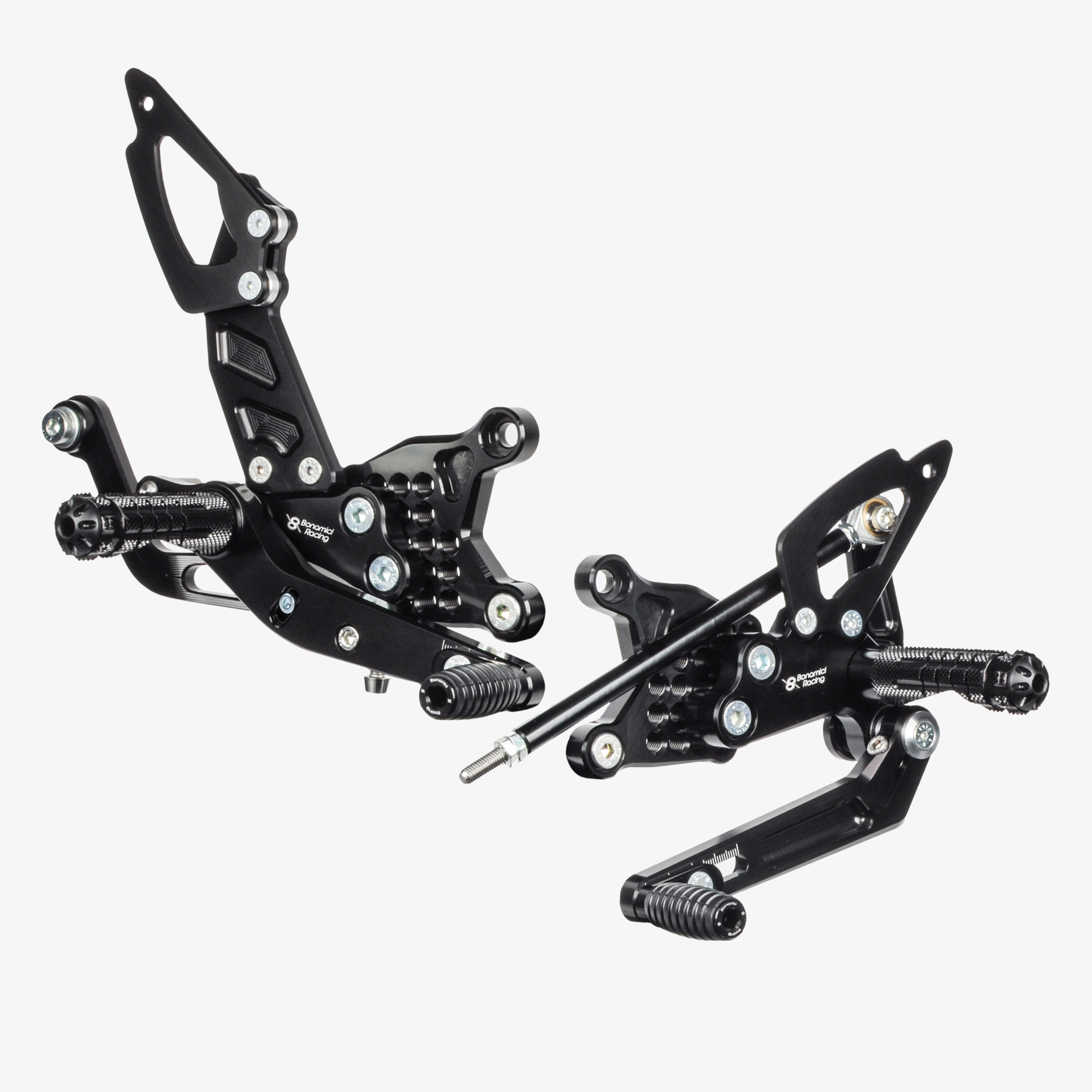 Estriberas regulables Aprilia RSV4 RF/Tuono V4 RF 2017-2023 cambio INVERTIDO