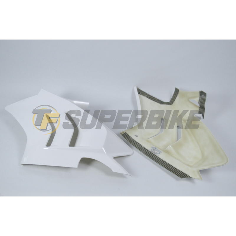 Carenado de fibra Ducati Panigale V4 / V4S / V4R 2018-2021 escape racing y frontal sin soporte alas