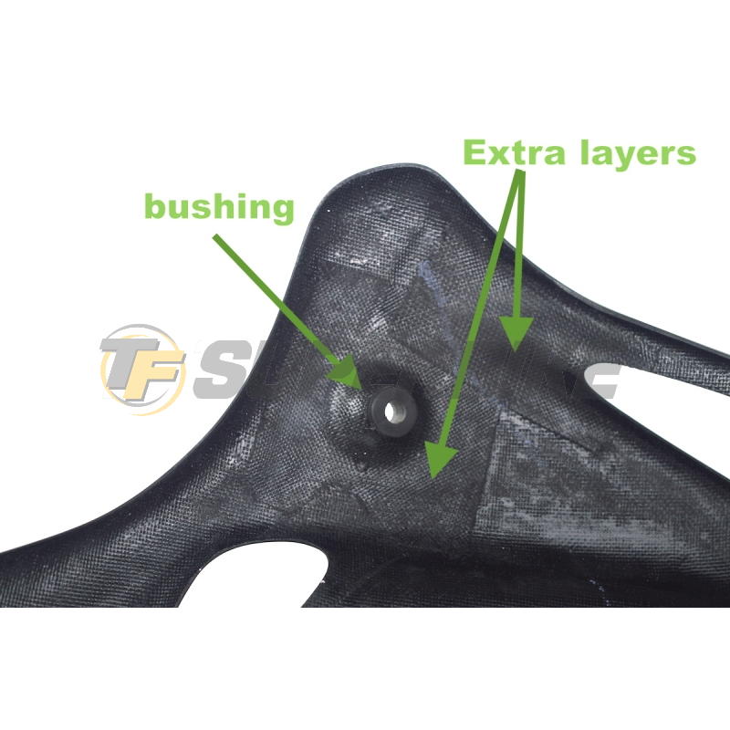 Quilla fibra de vidrio v2 Honda CB900F Hornet 2002-2007 con kit de montaje