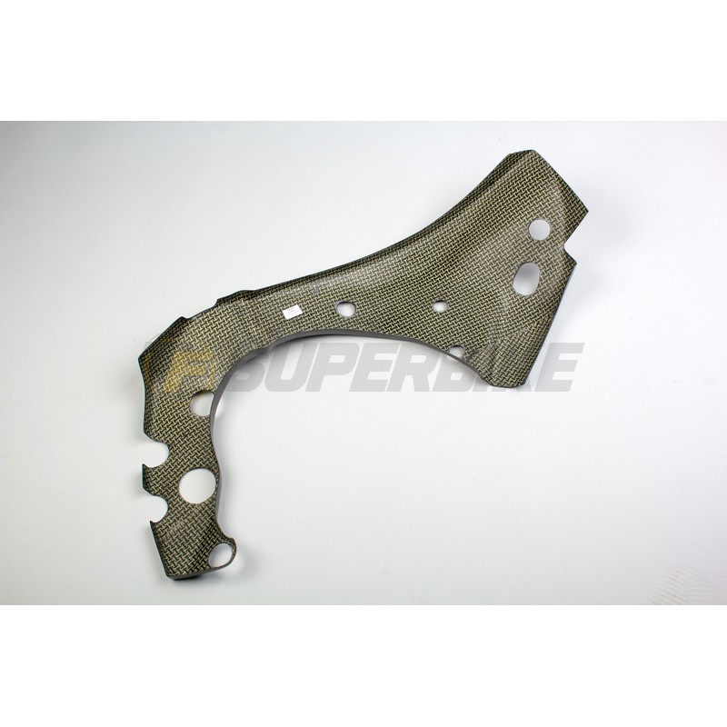 Protector chasis lado izquierdo Yamaha R1 2015-2024 fibra de carbono
