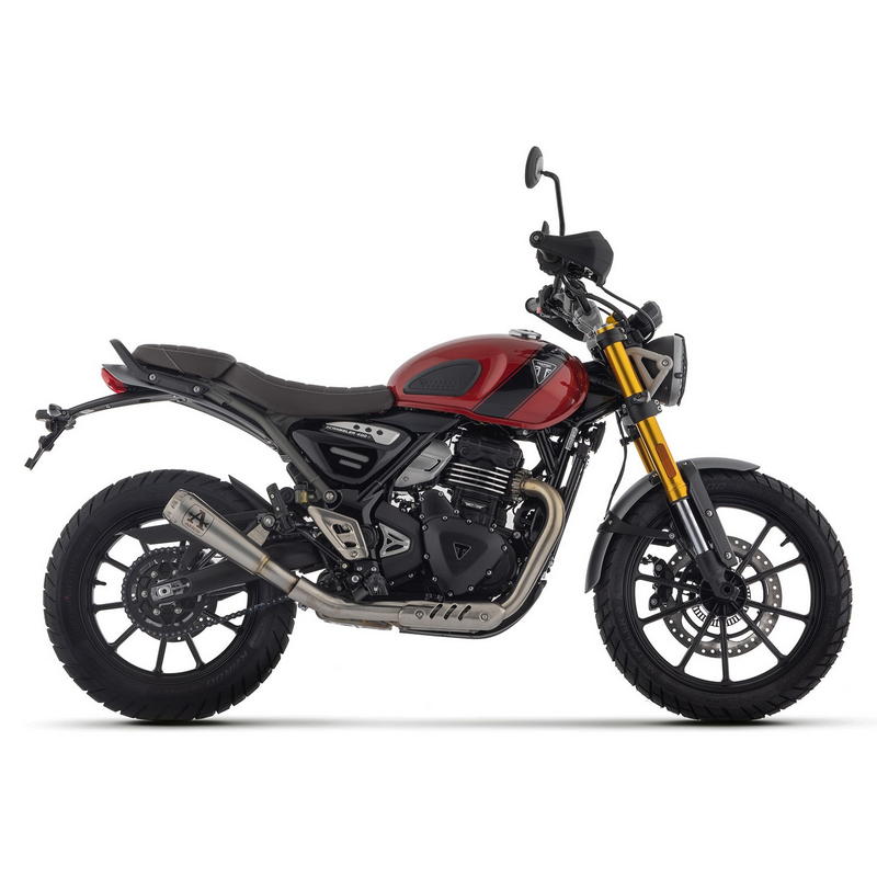 Escape Pro-Race Nichrom fondo acero Triumph Scrambler 400 X / Speed 400 2024-