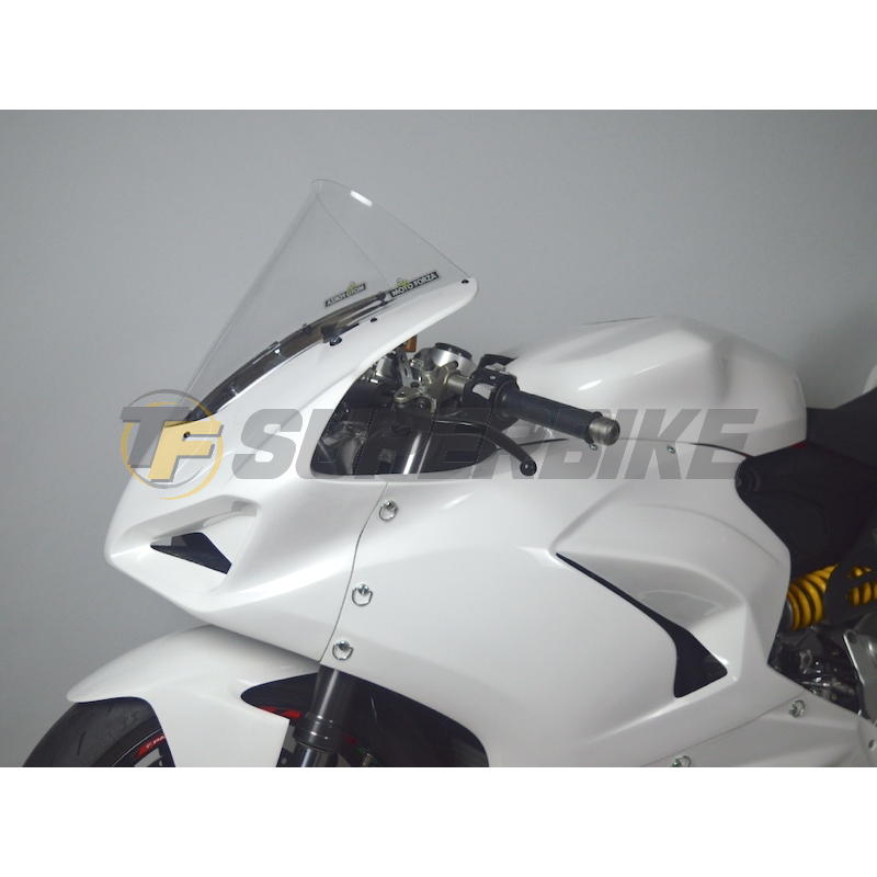 Araña duraluminio Racing plata Ducati Panigale V2 2020-2024 con ram air Motoforza