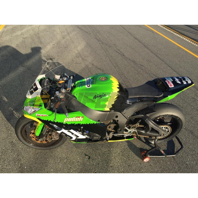 Carenado de fibra Kawasaki ZX-10R 2011-2015 3 piezas colín racing