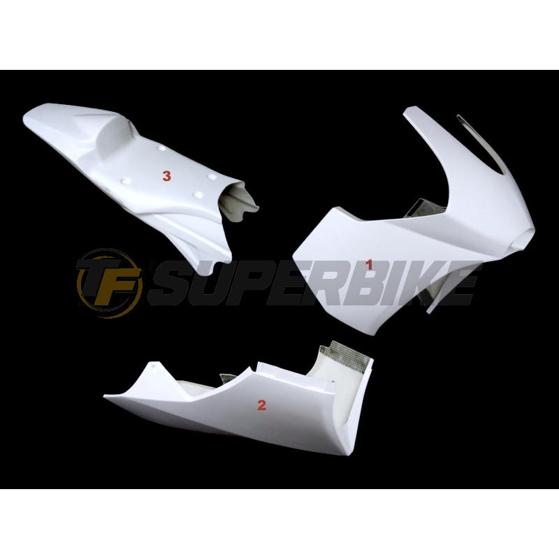 Carenado de fibra Kawasaki ER-6 2006-2012 tipo Supertwin v2